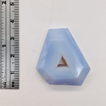 Load image into Gallery viewer, Druzy Blue Chalcedony Designer Pendant Bead | 58cts | 31x29x8mm | 1 Bead |
