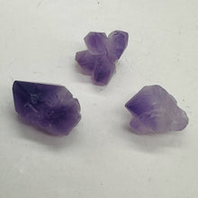Load image into Gallery viewer, Amethyst Natural Crystals Bead Parcel | 24x17x15 to 20x16x15mm| Purple| 3 Beads|
