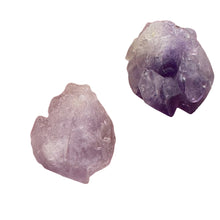 Load image into Gallery viewer, Amethyst Natural Crystals Parcel | 21x18x15 and 21x18x14mm | Purple | 2 Beads |
