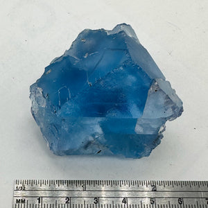 Fluorite126g Perfect Natural Specimen| 44x43x37mm | Blue | 1 Display Specimen |