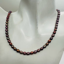 Load image into Gallery viewer, Natural Red Gold Freshwater Pearl Oval Strand 68 Pearls 6x5mm Jewelry Making
