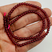 Load image into Gallery viewer, Champagne Garnet AAA Round Bead Strand | 4mm | Red | 100 Beads |
