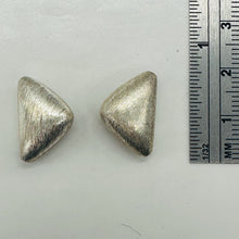 Load image into Gallery viewer, Designer Brushed Sterling Silver Triangle 2 Gram Bead | 17.5x11x8mm | 2 beads |
