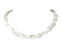 Load image into Gallery viewer, Sparkling Lemon Faceted Calcite Oval Bead Strand 104635
