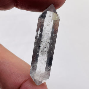 Quartz Shaman Double Terminated 41cts Crystal Point | 42x10mm | Clear, Included|