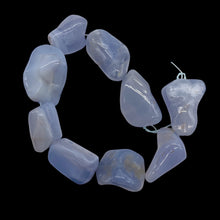 Load image into Gallery viewer, Chalcedony 8&quot; Strand Nugget Beads | 29x21x18-21x14x14mm | Blue | 9 Beads |

