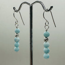 Load image into Gallery viewer, Natural Hemimorphite Sterling Silver Earrings | 1 1/2" Long | Blue | 1 Pair |
