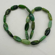 Load image into Gallery viewer, Shockingly Rare Chrysoprase Oval Bead 19x9x5mm Strand 108454
