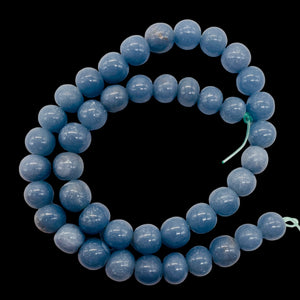 Angelite 16" Round Bead Strand | 10mm | Blue | 42 beads |
