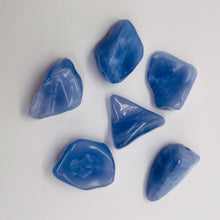 Load image into Gallery viewer, Chalcedony Gemstone 43g Nugget Beads | 26x22x9 to 23x20x11mm | Blue | 6 Beads |
