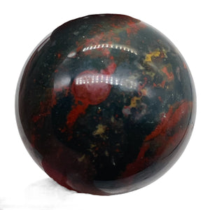 Bloodstone Sphere 20g (3oz) Display Specimen | 25mm (1") | Green Red | 1 Sphere|