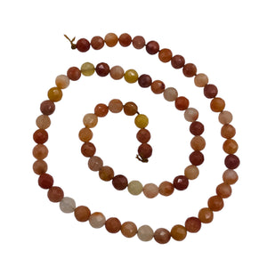 Autumn Jade Faceted Bead Strand 105665