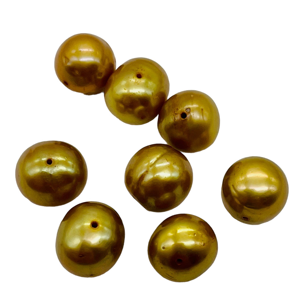 Golden Horizons Large Fresh Water Pearls } 10 to 11mm | 8 Pearls |