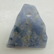 Load image into Gallery viewer, Druzy Blue Chalcedony Designer Pendant Bead | 125cts | 49x42x7mm | 1 Bead |
