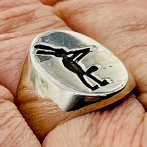 Sterling Silver Kokopelli Medicine Man Ring | Size 10 3/4 | Silver | 1 Ring |