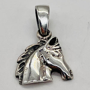 Pony Horse Sterling Silver Charm | 1/2" Long | Silver | 1 Pendant |