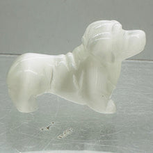 Load image into Gallery viewer, Dachhound Puppy Dog Carved Statue | 1 Figurine | | 40x17x25mm | Clear, White
