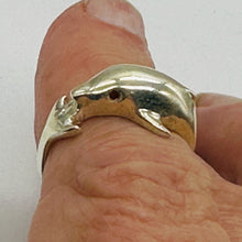 Load image into Gallery viewer, Leaping Dolphin Sterling Silver Designer Ring ' Size 5.25 ' Silver ' USA
