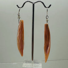 Load image into Gallery viewer, Designer Pink Mussel Shell Sterling Silver Earrings | 2 1/2&quot;Long |
