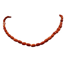 Load image into Gallery viewer, Coral Oval Graduated Beads Strand | 16&quot; Long | 8x4 to 6x3mm | Red | 1 Strand |
