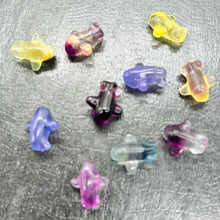 Load image into Gallery viewer, Fluorite Miniature Airplane Figurines | 10 Figurines | | 16x15x9mm | Multi
