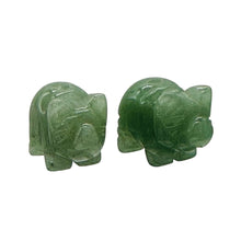 Load image into Gallery viewer, Carved Aventurine Pig One Bead | 21x13x9.5mm | Green
