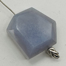 Load image into Gallery viewer, Chalcedony Druzy 56ct Designer Cut Pendant Bead | 25x25x10mm | Blue | 1 Bead |
