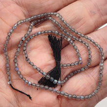 Load image into Gallery viewer, Fiery Labradorite2.5- 2.75mm Round Bead 7 inch Strand 9634HS
