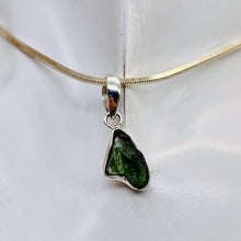 Load image into Gallery viewer, Moldavite 10.91ct Sterling Silver Free-form Pendant | 1&quot; Long | Green |
