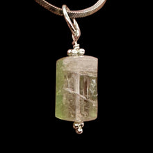 Load image into Gallery viewer, Natural Watermelon Tourmaline Sterling Silver Pendant | Pale Green, Pink. Clear|
