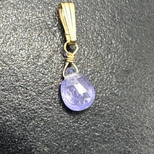Load image into Gallery viewer, Tanzanite 14K Gold Filled Wire Wrap Pendant | Lavender | 1 inch Long |
