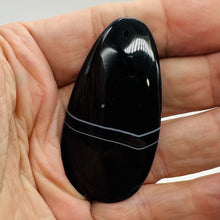 Load image into Gallery viewer, Sardonyx Large Designer Teardrop Pendant Bead| 64x33x6mm| Black.White| 1 Bead|
