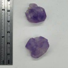 Load image into Gallery viewer, Amethyst Natural Crystal Bead Parcel | 21x16x14 and 20x18x14mm| Purple| 2 Beads|
