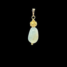 Load image into Gallery viewer, Aquamarine 14K Gold Filled Drop Pendant | 1 1/2&quot; Long | Aqua | 1 Pendant |
