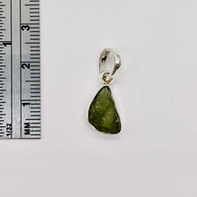 Load image into Gallery viewer, Moldavite 9.4ct Sterling Silver Teardrop Pendant | 7/8&quot; Long| Green| 1 Pendant |
