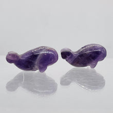 Load image into Gallery viewer, Fab One Carved Animal Amethyst Whale Animal Bead | 20x13x11mm | Purple
