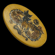 Load image into Gallery viewer, Chinese Year of the Dragon Pendant Bead | 2&quot; Long | Tan, Brown| 1 Pendant Bead |

