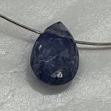 Load image into Gallery viewer, Natural Lavender Sapphire Faceted Briolette Bead | 1.19 cts | 8x6mm |
