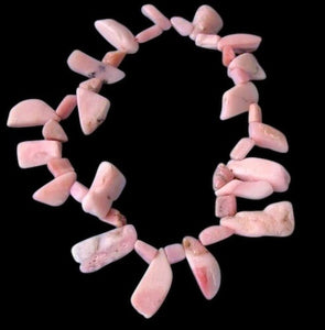 494cts Pink Peruvian Opal Briolette Bead Strand 110460K