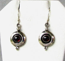 Load image into Gallery viewer, Fabulous! Red Garnet W/ Solid 925 Sterling Silver Drop/Dangle Earrings! 4696
