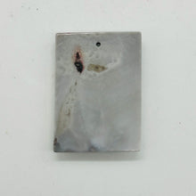 Load image into Gallery viewer, Crazy Lace Agate Designer Rectangular Pendant Bead | 40x30x5mm | Lavender Gray |
