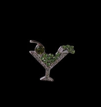 Load image into Gallery viewer, Cheers! Shimmering Crystal Martini Pin Brooch 10081B
