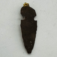 Load image into Gallery viewer, Obsidian Carved Arrowhead Pendant | 1 3/4&quot; Long | Black | 1 Pendant |
