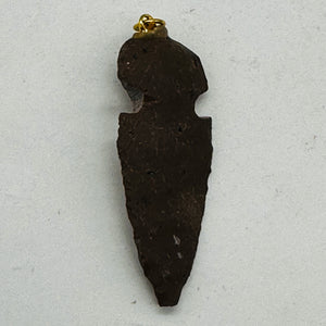 Obsidian Carved Arrowhead Pendant | 1 3/4" Long | Black | 1 Pendant |