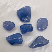 Load image into Gallery viewer, Chalcedony Six Gemstone Nugget Beads | 55g|27x25x15 to 20x18x8mm| Blue | 6 Beads
