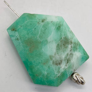 Chrysoprase 21g Freeform Pendant Bead | 40x30x10mm | Green | 1 Pendant Bead |