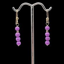 Load image into Gallery viewer, Phosphosiderite Dangle 14K Gold Filled Earrings | 1 1/2&quot; long | Lavender |
