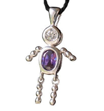Load image into Gallery viewer, February! Crystal Kid Boy &amp; Silver Pendant 9924Bb
