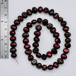 12 Smoldering Burgundy Freshwater Pearls 8318