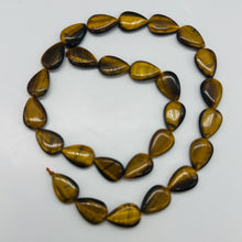 Load image into Gallery viewer, Shimmering Tigereye Teardrop 15x10mm Bead Strand 110242
